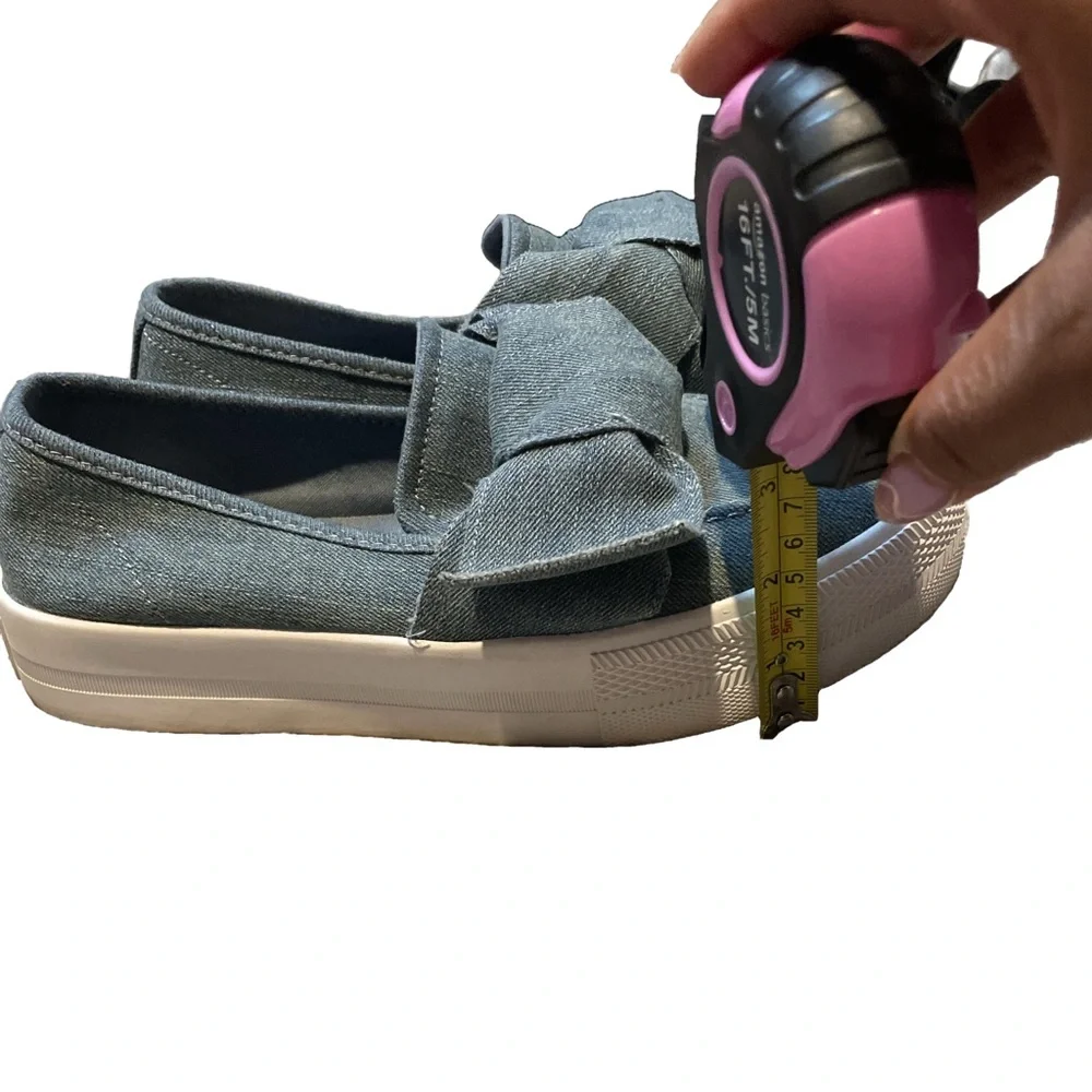 G by Guess Denim Platform Slip On Sneakers Woman’s 10